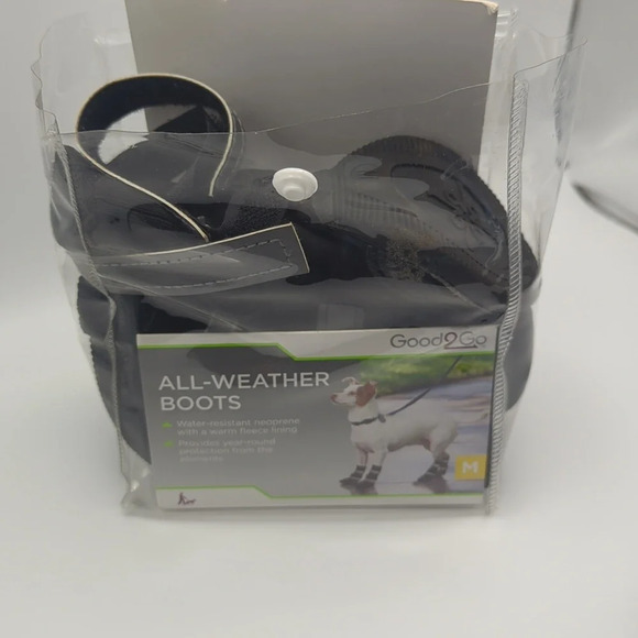 NEW - GOOD2GO NEOPRENE All Weather Dog Boots Size M Black - Picture 2 of 4